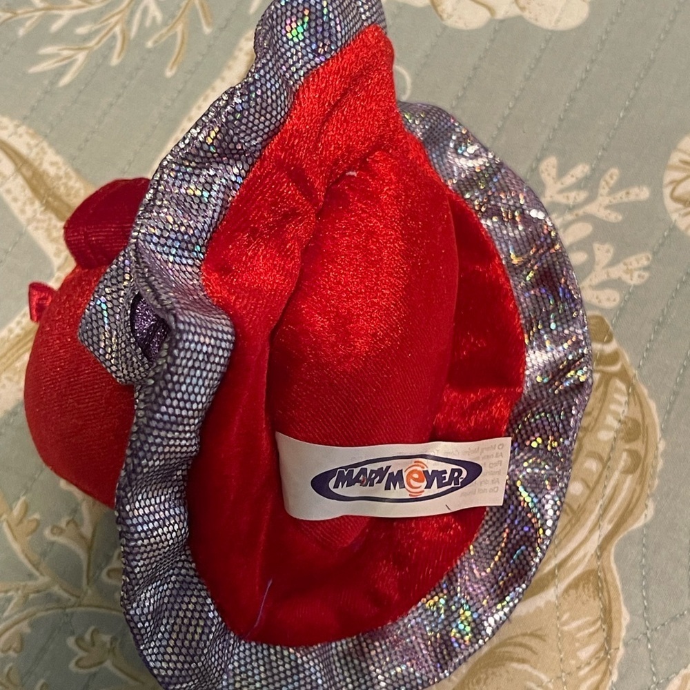 Mary Meyer Red Velvet Hat/ pen or pencil holder‎  - weighted and tagged - Picture 4 of 4